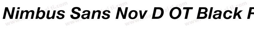 Nimbus Sans Nov D OT Black Regular字体转换